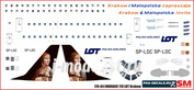 170-04 PasDecals 1/144 Декаль на Embraer 170 LOT Krakow