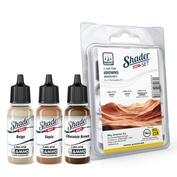 AMIG7336 Ammo Mig Набор матовых шейдеров - коричневые цвета / Matt SHADER Set Browns