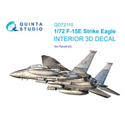 QD72110 Quinta Studio 1/72 3D Декаль интерьера кабины F-15E (Revell)