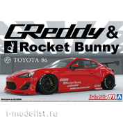 06186 Aoshima 1/24 ZN6 Toyota 86 '12 Greddy & Rocket Bunny Enkei Ver.