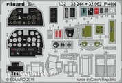 32962 Eduard 1/32 набор фототравления для P-40N интерьер