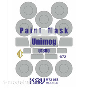 M72 058 KAV Models 1/72 Paint Mask for Unimog U1300 (ACE)
