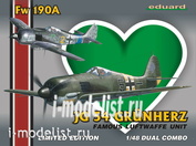 1155 Eduard 1/48 Fw 190A JG-54 Grünherz Dual Combo (две модели в коробке)