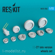 RS72-0256 RESKIT 1/72 Resin Wheels for Sukhoi-27, later version