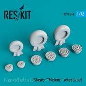 RS72-0266 RESKIT 1/72 Resin Wheels for Gloster Meteor