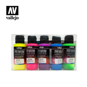 62102 Vallejo fluorescent paint Set Vallejo Premium/5*60 ml.