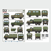 ASK43004 All Scale Kits (ASK) 1/43 Комплект декалей ГСВГ/ЗГВ ЧАСТЬ 1