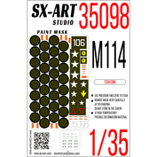 35098 SX-Art 1/35 Окрасочная маска M114 (Takom)