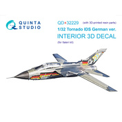 QD+32229 Quinta Studio 1/32 3D Декаль интерьера кабины Tornado IDS German (Italeri) (с 3D-печатными деталями)