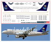 170-06 PasDecals 1/144 Декаль на Embraer 170 Saudi Arabian