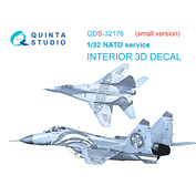 QDS-32176 Quinta Studio 1/32 3D Декаль интерьера кабины MiGG-29A NATO service (Т$ач﻿) (Малая версия)