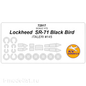 72917 KV Models 1/72 Lockheed SR-71 Black Bird (ITALERI #145) + маски на диски и колеса