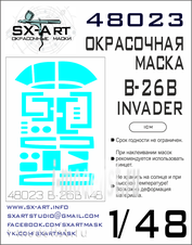 48023 SX-Art 1/48 Окрасочная маска B-26B-50 Invader (ICM)