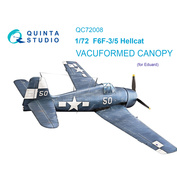 QC72008 Quinta Studio 1/72 Набор остекления для модели F6F-3/5 (Eduard)