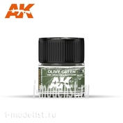 RC209 AK Interactive Краска акриловая OLIVE GREEN/USMC GREEN RAL 6003/FS34095 10ML