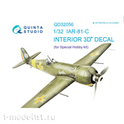 QD32056 Quinta Studio 1/32 3D Декаль интерьера кабины IAR - 81C (для модели Special Hobby)