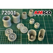 AMG72001 Amigo Models 1/72 Двигатель Д-30 для Туполев-134