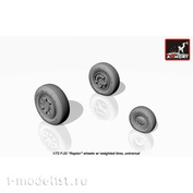 AW72315 Armory 1/72 Wheels for F-22 Raptor aircraft, loaded
