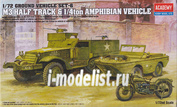 13408 Academy 1/72 M3 Half Track , 1/4ton Amphibian Vehicle