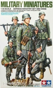 35371 Tamiya 1/35 Немецкие пехотинцы 1941-1942г. Пять фигур.