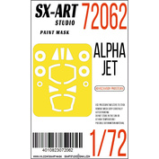 72062 SX-Art 1/72 Окрасочная маска Alpha Jet E (Kovozávody Prostějov)