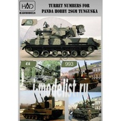 035017 HADmodels 1/35 Декаль Tunguska turret numbers and stencils decal sheet 