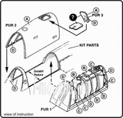 4085 CMK 1/48 add-on Kit Do 335A - exterior set for Tam