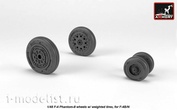 AW48323 Armory 1/48 wheel add-on Kit for F-4 Phantom-II with weighted tires, early