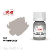 C1031 ICM Краска для творчества, 12 мл, цвет Тёплый серый (Warm Grey)