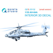 QDS-35132 Quinta Studio 1/35 3D Декаль интерьера кабины AH-64A (Т$ач) (Малая версия)