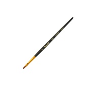 1S25-3 / ЖS2-03,05Ж Roubloff Synthetic brush for columns flat No.3 1S25, short black handle