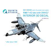 QD+48342 Quinta Studio 1/48 3D Декаль интерьера кабины F-4G late (Meng) (с 3D-печатными деталями)