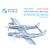 QDS-48364 Quinta Studio 1/48 3D Декаль интерьера кабины F-82G Twin Mustang (Modelsvit) (Малая версия)