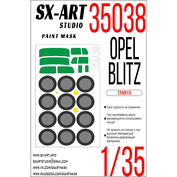 35038 SX-Art 1/35 Окрасочная маска Opel Blitz (Tamiya)
