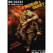 B6-35331 Bravo-6 1/35 US Army Inf.(13) Fireman's Carry / Пехота армии США (13) Переноска пожарного