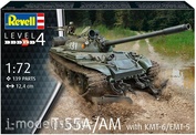 03328 Revell 1/72 Советский основной и средний танк T-55A/AM с KMT-6/EMT-5