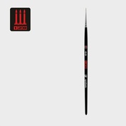 1281S15-00 128 Кисть синтетика имитация колонка / плоская 4 / ручка коротк. черная матовая / белая обойма	