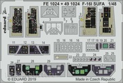 491024 Eduard 1/48 Фототравление для F-16I SUFA интерьер 