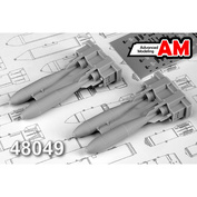 AMC48049 Advanced Modeling 1/48 high-Explosive air bomb caliber 250 kg FAB-250 M-62( four bombs included)