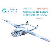 QDS-48407 Quinta Studio 1/48 3D Декаль интерьера кабины Go 242A-B (ICM) (малая версия)