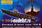 235005 Флагман 1/350 German U-boat type IX A/B