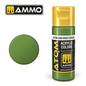 ATOM20084 Ammo Mig Акриловая краска ATOM COLOR Ярко-зеленый / Bright Green