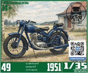 DMS-35003 ДМС 1/35 Советский средний мотоцикл 