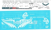 321-19 PasDecals 1/144 Декаль с использованием белой печати на Airbus A321 NEO Air New Zealand Black