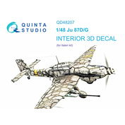 QD48207 Quinta Studio 1/48 3D Декаль интерьера кабины Ju 87D/G (Italeri)