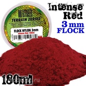 10039 Green Stuff World Red Grass, 3 mm-180 ml. / Static Grass Flock 3 mm - Intense Red - 180 ml