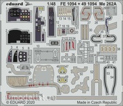 FE1094 Eduard 1/48 photo Etching for Me 262A