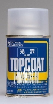 B-501 Gunze Sangyo MR.HOBBY Gloss Topcoat Spray (gloss varnish) 86мл