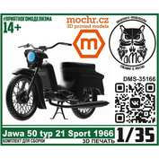 DMS-35166 ДМС 1/35 Мfromоцикл Jawa 50 typ 21 Sport 1966
