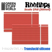 2198 Green Stuff World Силиконовые формы - Крыши 1/48 (30 мм) / Silicone Molds - Rooftops 1/48 (30mm)